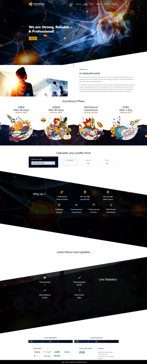 Responsive Hyip Template – 01